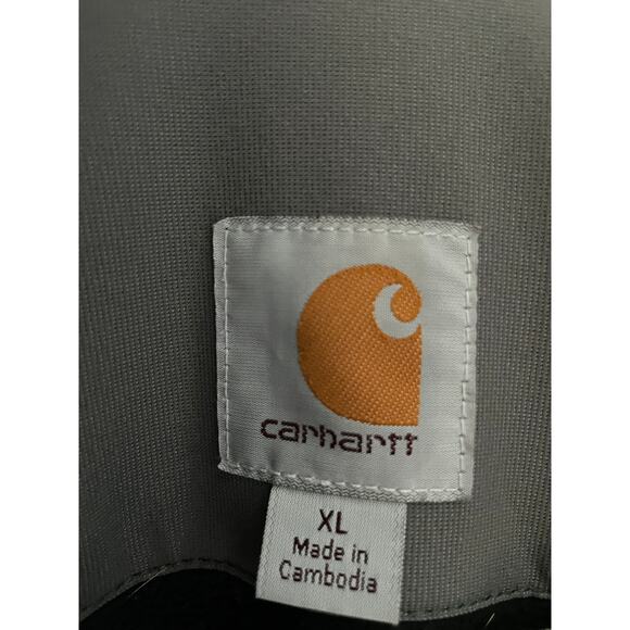 Carhartt Soft Shell Jacket Rain Defender Relaxed Fit Gray XL - Picture 2 of 9